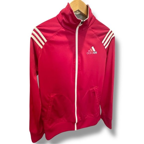 Adidas Women’s ClimaLite Pink Zip-Up Jacket Size Medium - Picture 2 of 10